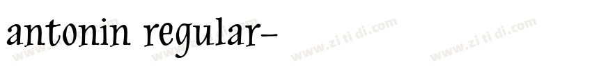 antonin regular字体转换